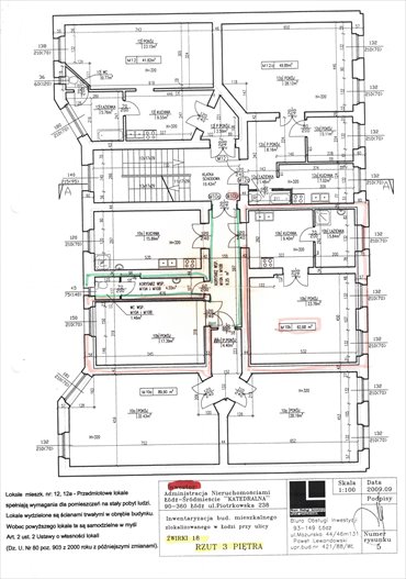 mieszkanie na sprzedaż 153m2 mieszkanie Łódź, Śródmieście, Żwirki