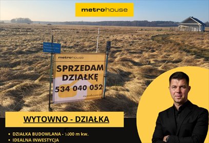 działka na sprzedaż 1001m2 działka Wytowno, Zielona