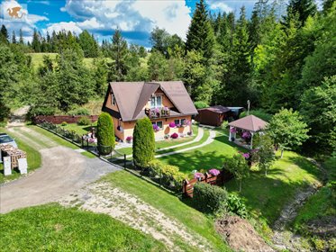 Polecam drewniany dom 88,7 m² w Kiczorach z piękną okolicą dom Kiczory