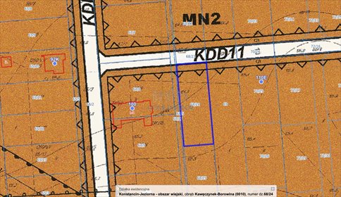 działka na sprzedaż 1200m2 działka Borowina, Zaleśna