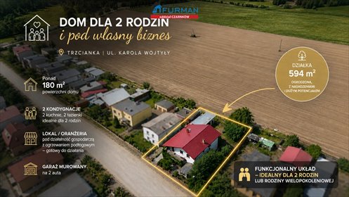 Dom z oranżerią i 2 kuchniami dla dużej rodziny lub biznesu dom Trzcianka