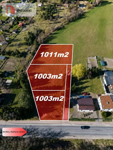 Sprzedam działki budowlane 1003 m² w Turze, blisko Tczewa działka Turze