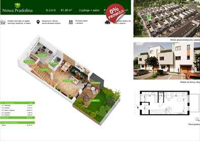 Na sprzedaż przestronne 4-pokojowe mieszkanie 81,38 m² z ogródkiem w Tarnowie mieszkanie Tarnów, Zabłocie, Skrzyszowska