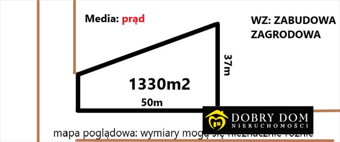 Polecam działkę 1330m² z mediami i warunkami zabudowy działka Bohdan
