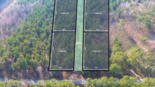 działka na sprzedaż 1200m2 działka Helenów