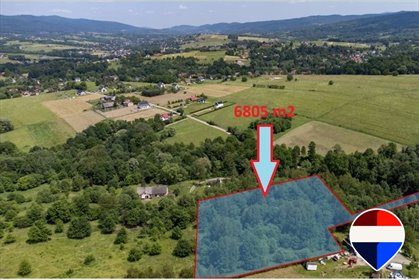 Działka budowlana z widokiem, 6805 m², Rychwałd działka Rychwałd, Holnówka