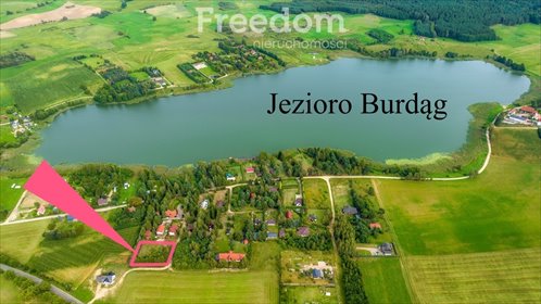Działka nad Jeziorem Burdąg 1780 m², media, polecam! działka Burdąg