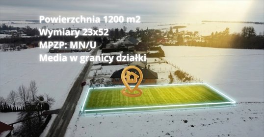 działka na sprzedaż 1200m2 działka Dragany