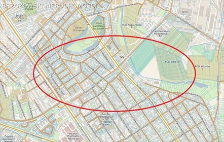 działka na sprzedaż 1400m2 działka Warszawa, Wilanów