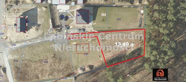 działka na sprzedaż 1349m2 działka Krzeczyn Wielki