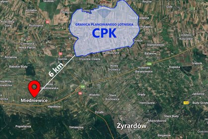 działka na sprzedaż 14982m2 działka Miedniewice