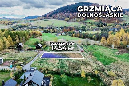 działka na sprzedaż 1454m2 działka Grzmiąca, Sudecka