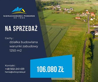 działka na sprzedaż 1248m2 działka Człuchów, SIeroczyn