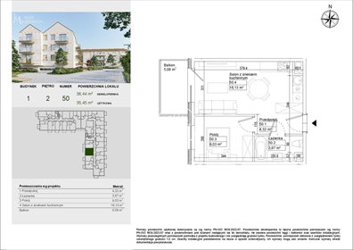 mieszkanie na sprzedaż 35m2 mieszkanie Osielsko, Aleja Adama Mickiewicza