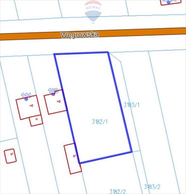 działka na sprzedaż Sokołów Podlaski Węgrowska 1482 m2