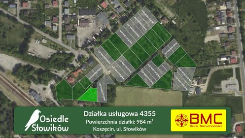 działka na sprzedaż 984m2 działka Koszęcin