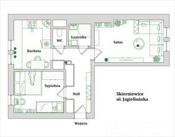 mieszkanie na sprzedaż 46m2 mieszkanie Skierniewice, Jagiellońska