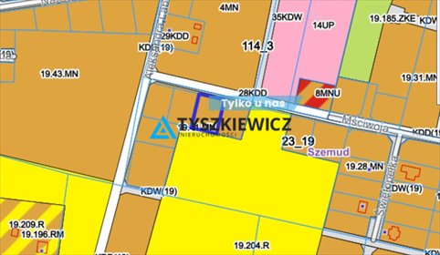 działka na sprzedaż 1042m2 działka Szemud, Mściwoja