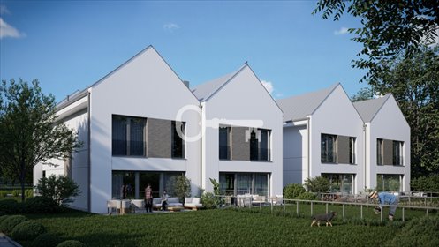 Nowoczesny dom bliźniak z ogrodem w Otominie dom Otomin