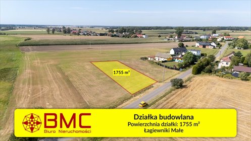 działka na sprzedaż 1755m2 działka Łagiewniki Małe, Przyjaźni