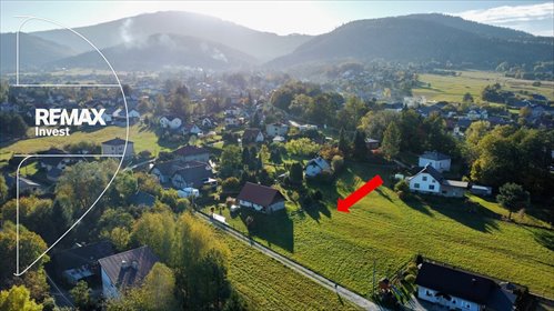 Działka 850 m² pod dom w górach, media, dojazd. działka Godziszka, Wilkowska