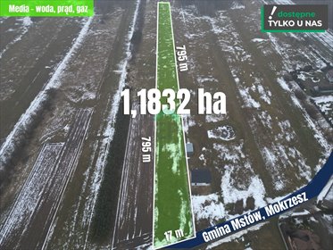 Działka 11 832 m² w Mokrzeszu - spokój i media w zasięgu. działka Mokrzesz