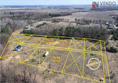 działka na sprzedaż 1516m2 działka Pawłowo Skockie