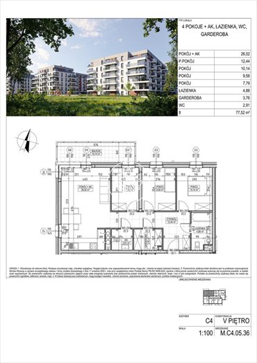 Przestronne 4-pokojowe mieszkanie z widokiem na Wisłę mieszkanie Bydgoszcz, Fordon, Fordońska