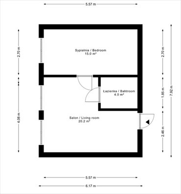 mieszkanie na wynajem 40m2 mieszkanie Poznań, Stare Miasto, Strzałowa