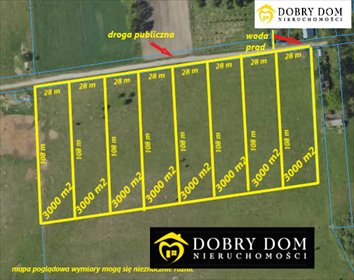Sprzedam działkę 3000 m² z mediami i lasem w Gródku działka Mieleszki