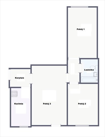 Przestronne 3-pokojowe mieszkanie z balkonem i piwnicą mieszkanie Warszawa, Władysława Korotyńskiego