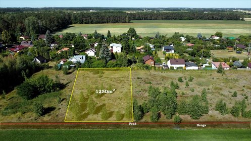 Działka 1250 m² pod dom w Przyborowicach Górnych działka Przyborowice Górne