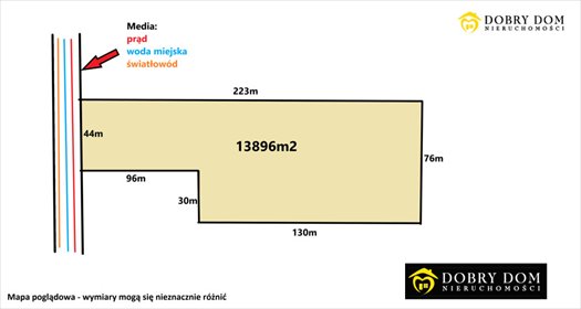 działka na sprzedaż 13896m2 działka Osipy-Kolonia