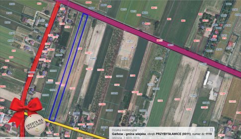 działka na sprzedaż 6710m2 działka Przybysławice