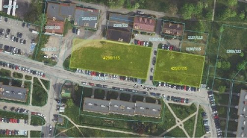 działka na sprzedaż 2215m2 działka Żory, Za Targiem