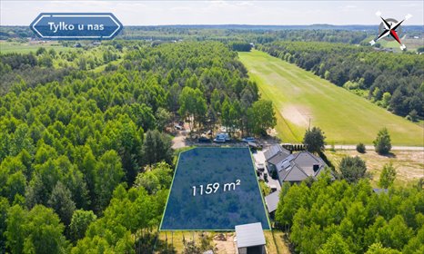 działka na sprzedaż 1159m2 działka Pierzchno