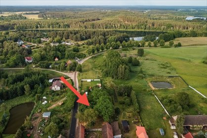 Zadrzewiona działka blisko jeziora działka Stołuń