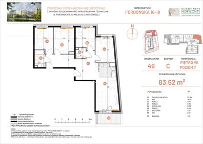 mieszkanie na sprzedaż 84m2 mieszkanie Bydgoszcz, Fordońska