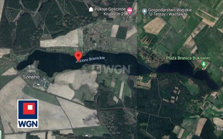 Działka budowlana nad jeziorami w Borach Tucholskich - polecam! działka Branica, Branica