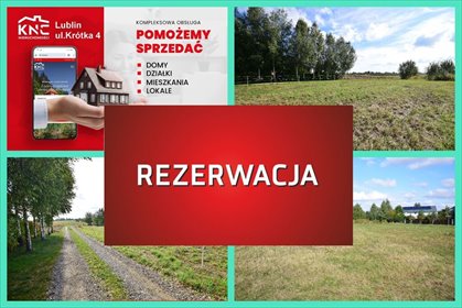 Działka budowlana 1703 m² w Motyczu – szybki dojazd do Lublina działka Motycz