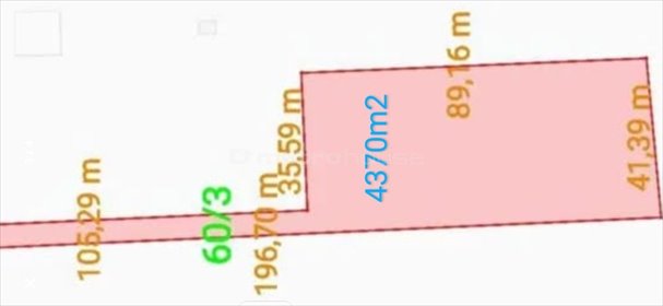 działka na sprzedaż 4370m2 działka Ciosny