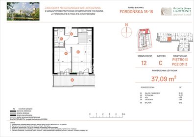 mieszkanie na sprzedaż 37m2 mieszkanie Bydgoszcz, Fordońska
