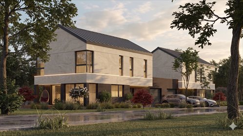 Nowoczesny dom 169 m² z energooszczędnymi technologiami dom Grodzisk Mazowiecki, Środkowa