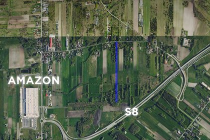 Polecam działkę 7881 m² z projektem domu i mediami w Jadwininie działka Jadwinin