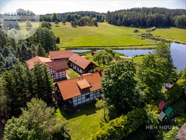Gospodarstwo agroturystyczne 577 m² z prywatnym akwenem lokal użytkowy Rychnowska Wola