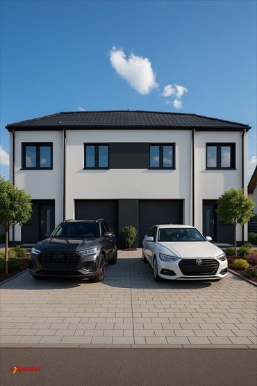 Nowoczesny bliźniak 130 m² z garażem i ogrodem dom Krępice, Główna