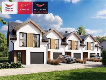 Nowoczesny segment 5 pokoi z garażem i ogródkiem dom Rumia