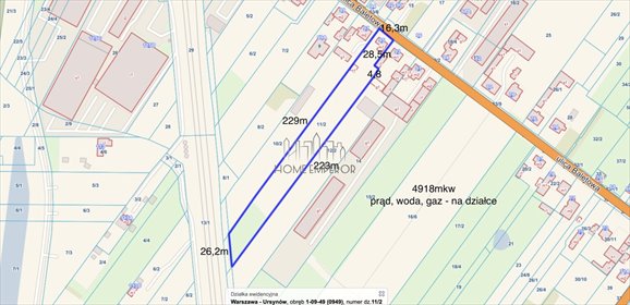 działka na sprzedaż 4900m2 działka Warszawa, Ursynów, Jeziorki, Baletowa