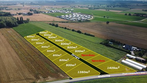 Działka 800 m² z mediami - warunki zabudowy Szeromin działka Szeromin