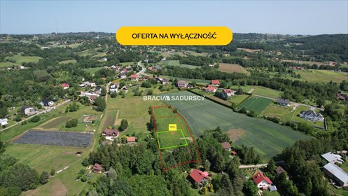 Działka budowlana w Grajowie z widokiem, 1145 m2 działka Grajów